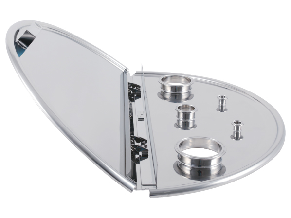 角度保持機構付き 開閉蓋(トルクヒンジ仕様)