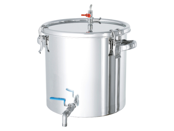 【新製品】液体の小分けをスムーズにおこなえるステンレスタンク